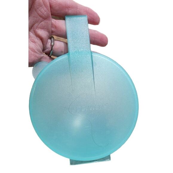 Tupperware Forget Me Not Large Hanging Tomato Onion Keeper Aqua #4201 - Picture 2 of 7